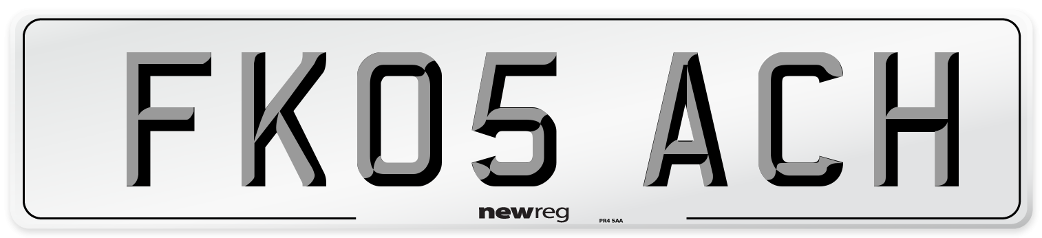 FK05 ACH Number Plate from New Reg